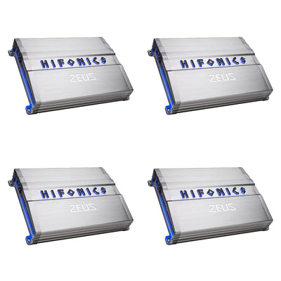 Hifonics ZG-2400.1D 2400W Max Class D Monoblock Car Audio Amplifier (4 Pack)
