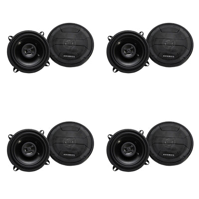 Hifonics Zeus 200 Watts 5.25 Inch 2 Way 4 Ohm Coaxial Speakers ZS525CX (4 Pack)