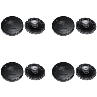 Hifonics Zeus ZS65CXS 6.5 Inch 3 Way 300W Coaxial Speakers (8 Pack)