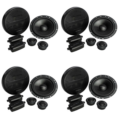 Hifonics Zeus 6.5" 2 Way 400W Component Speaker System Pair | ZS65C (4 Pack)