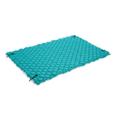 Intex Giant Inflatable Floating Water Pool Lake Mat Platform Pad, Teal (4 Pack)