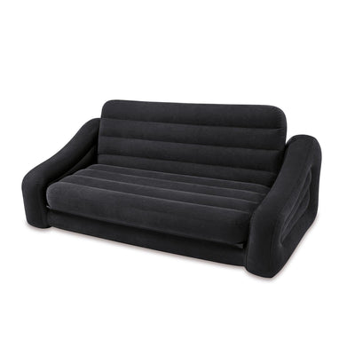 Intex 120V AC Electric Air Pump & Inflatable Queen Size Pull-Out Sofa Couch Bed