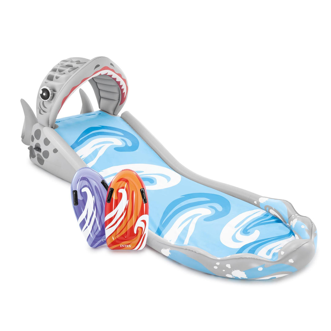 Intex Surf 'N Slide Inflatable Kids Backyard Water Slide & 120V Electric Pump