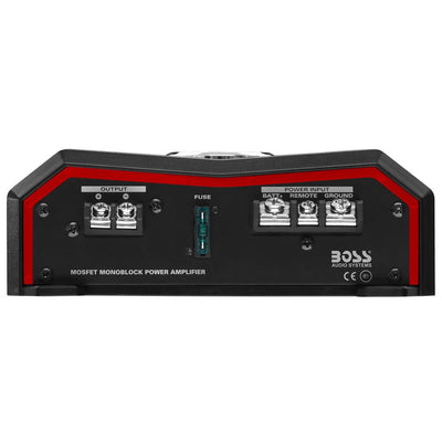 Boss Audio Systems BE1500.1 Elite Monoblock Amplifier & Installation Wiring Kit