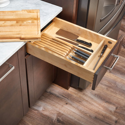 Rev-A-Shelf 4KCB-21SC-1 21-Inch Soft Close Knife and Cutting Board Drawer