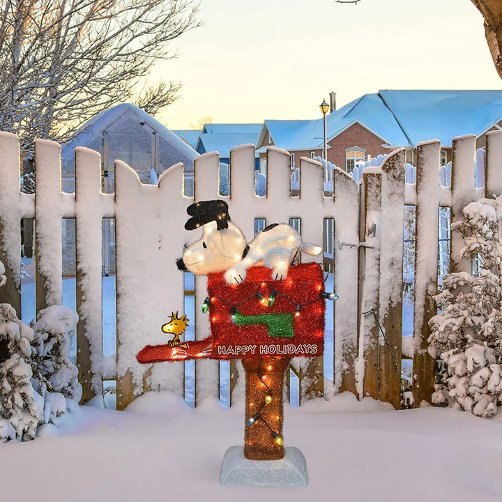 ProductWorks Peanuts 36in Snoopy on The Mailbox Prelit Yard Decoration(Open Box)