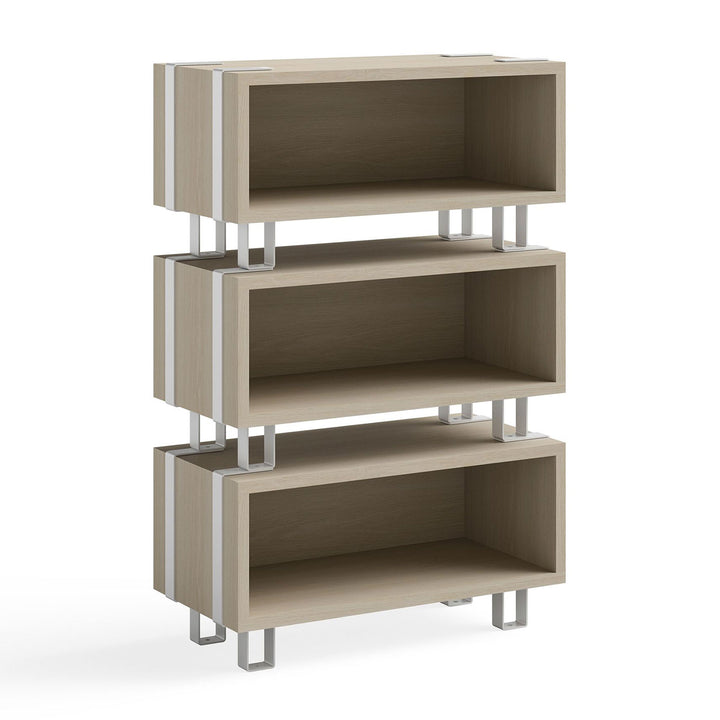 Safco 17.25 Inch Tall Wooden Ready Home Office Stackable Storage Cabinet, Beige