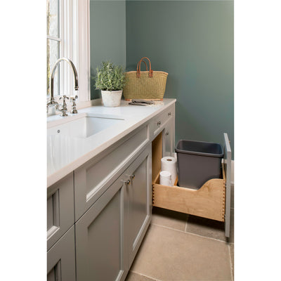 Rev-A-Shelf 4WCSC-1535DM19-1 35 Quart Bottom Mount Pullout Waste Trash Container