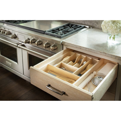 Rev-A-Shelf 4WCT-1SH Short Wood Cutlery 7 Compartment Tray Cabinet Insert (Used)