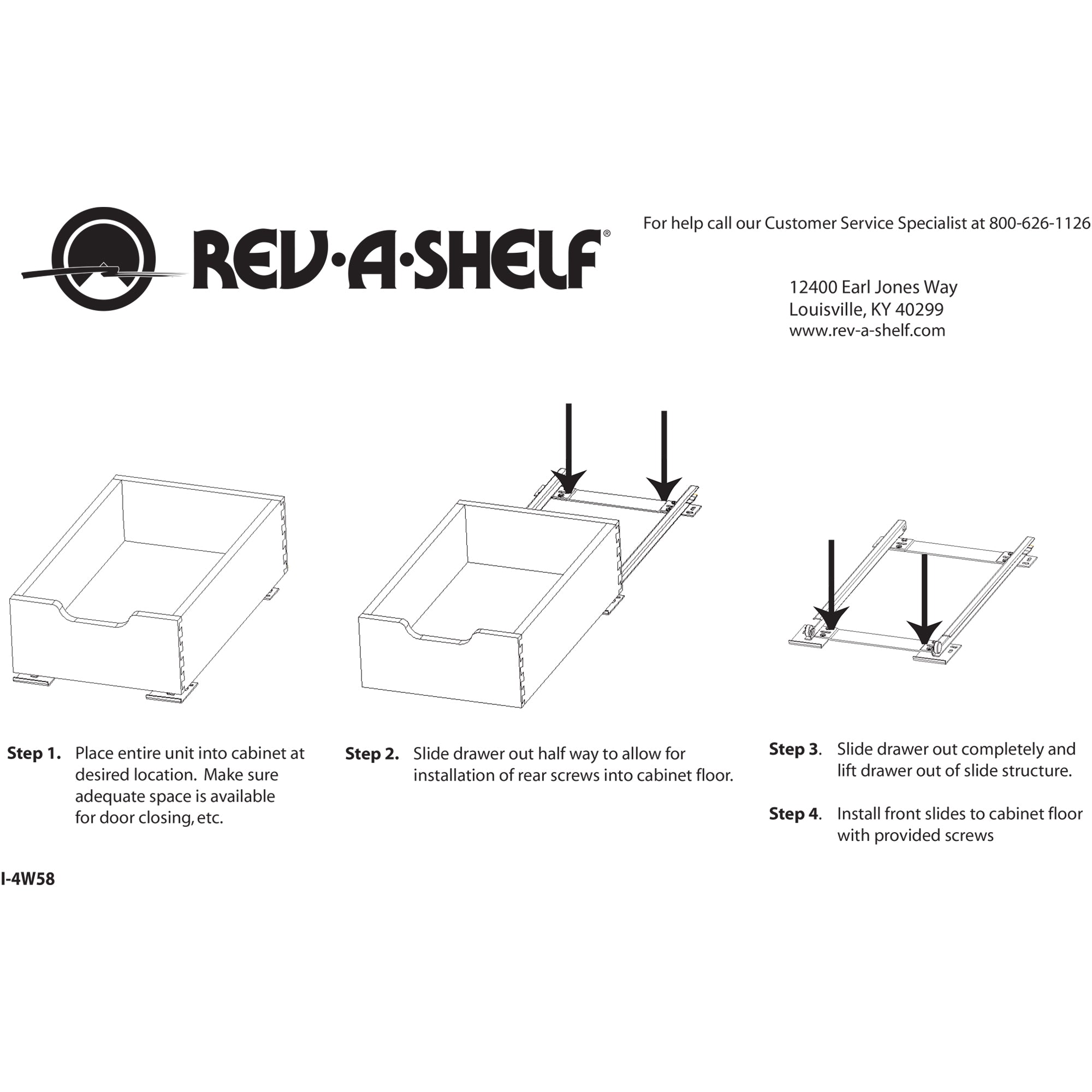 Rev-A-Shelf 4WDB-15 14" Wood Base Cabinet Pull Out Drawer, Natural (For Parts)
