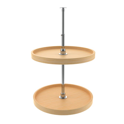 Rev-A-Shelf 4WLS072-20-52 20 Inch Wooden Cabinet 2 Shelf Full Circle Lazy Susan