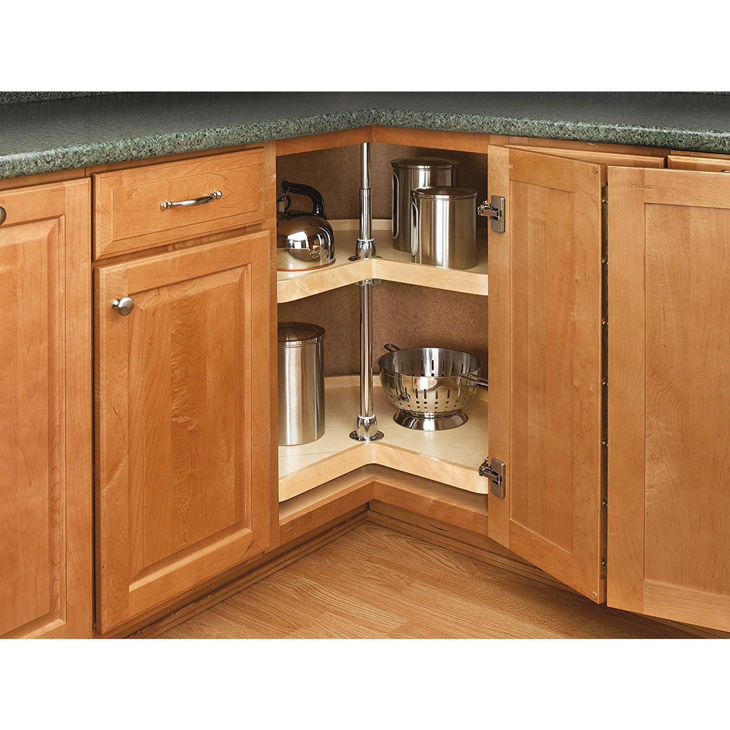 Rev-A-Shelf 4WLS472-24-52 24" 2-Shelf Kidney Lazy Susan (Certified Refurbished)