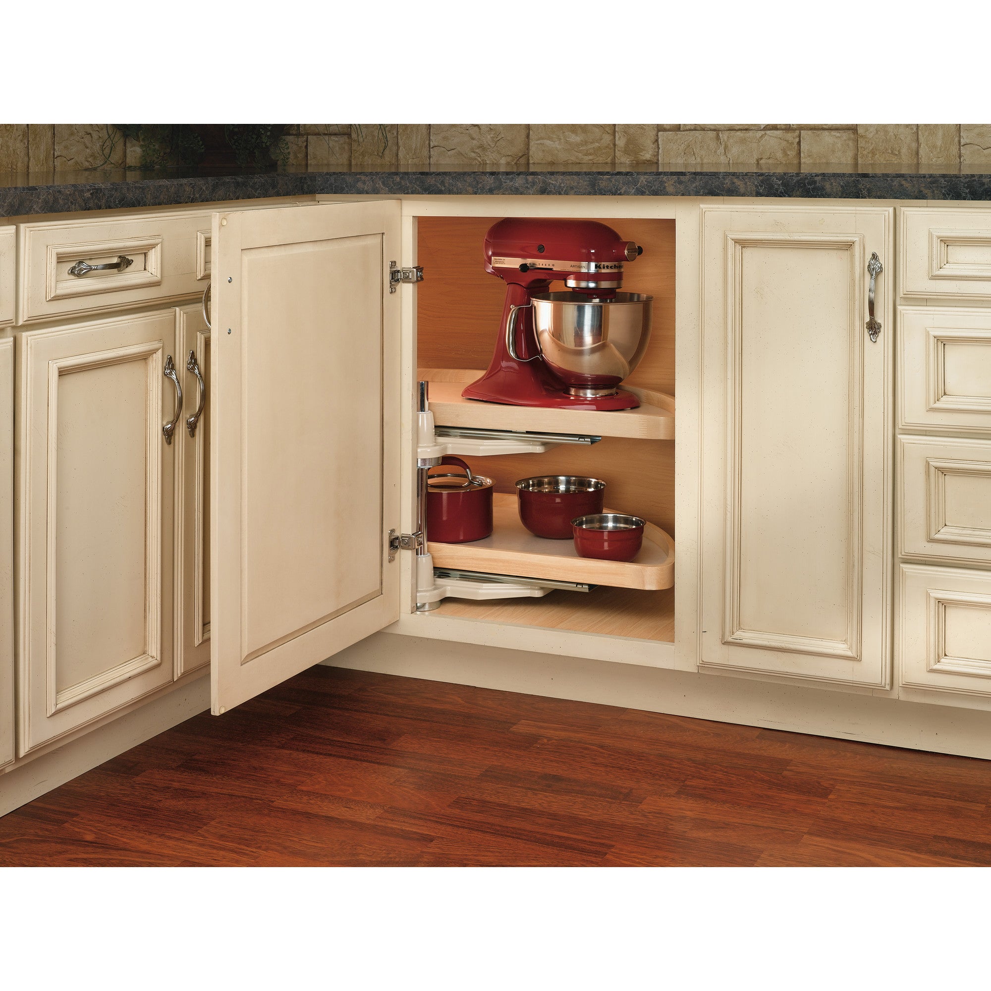 Rev-A-Shelf 4WLS882-35-570 35 Inch 2 Shelf Lazy Susan (Certified Refurbished)