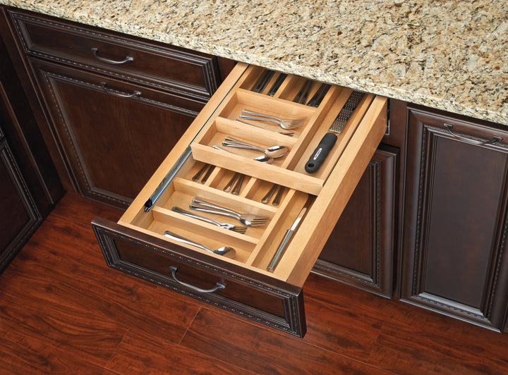 Rev-A-Shelf 15'' Tiered Cutlery Drawer Organizer with Soft-Close, 4WTCD-18HSC-1