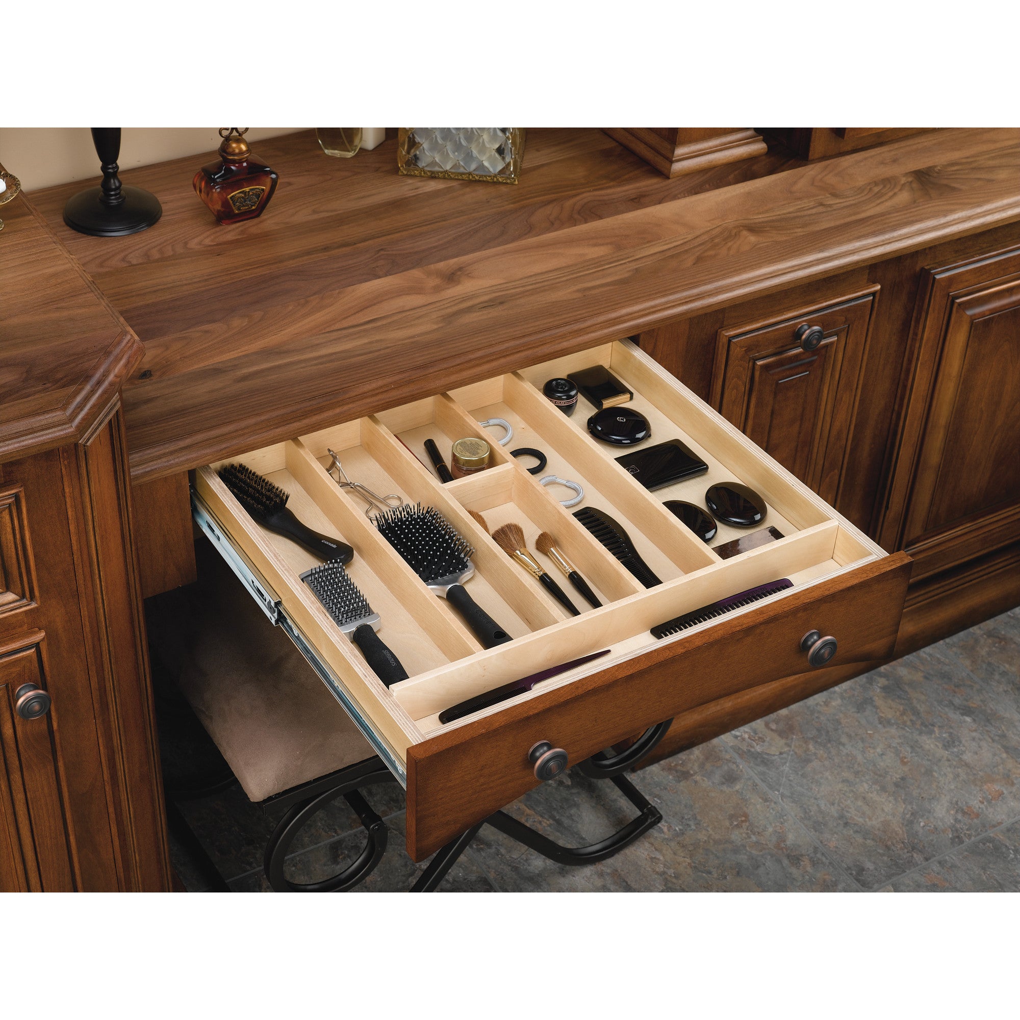 Rev-A-Shelf 4WUT-3SH 24-Inch Shallow Wood Drawer Utility Tray Insert (Open Box)