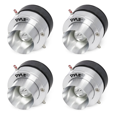 Pyle Pro Coil Titanium Dome Crossover Sound Tweeter for Car Stereo (4 Pack)