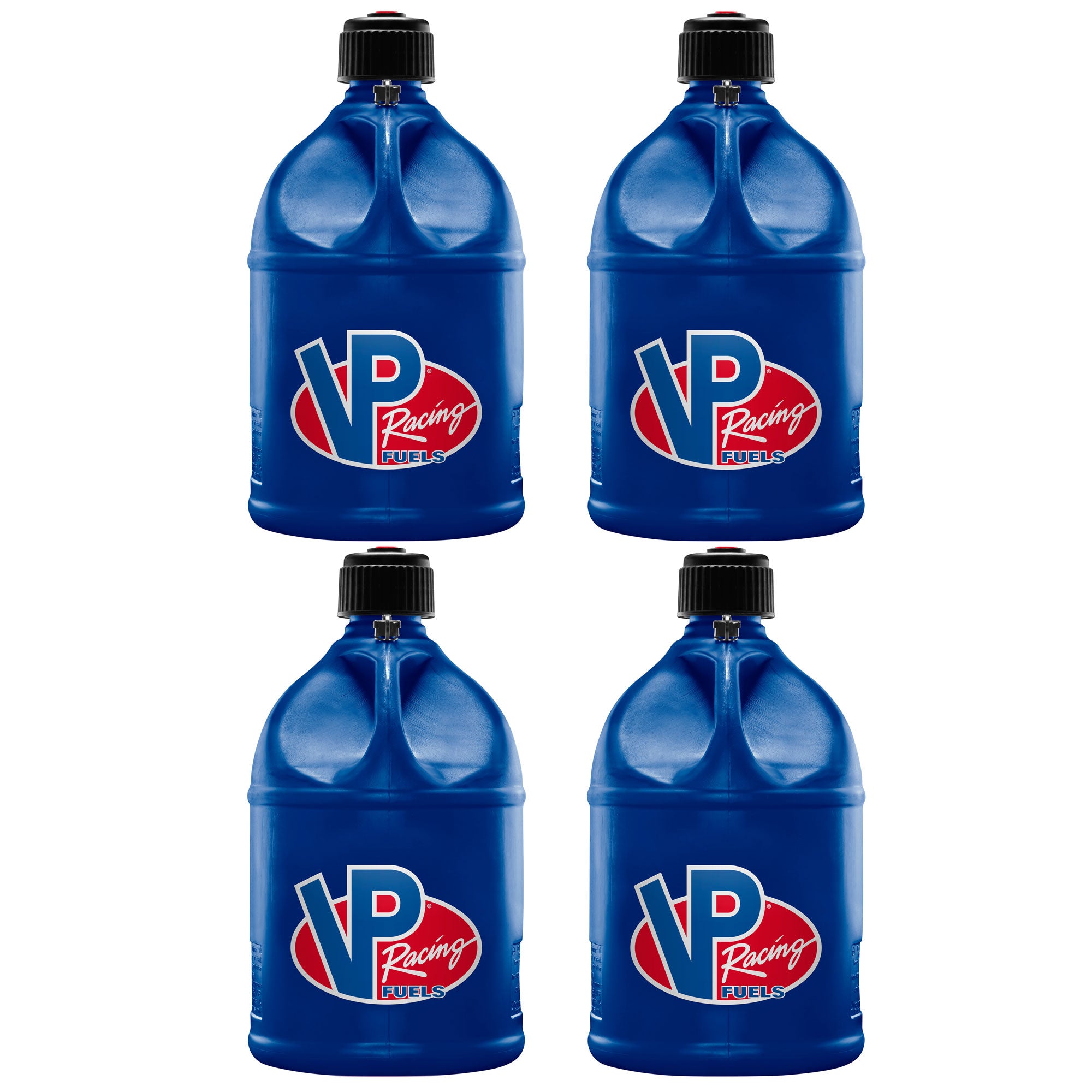 VP Racing 5.5 Gallon Round Plastic Container Utility Jug Can (4 Pack)