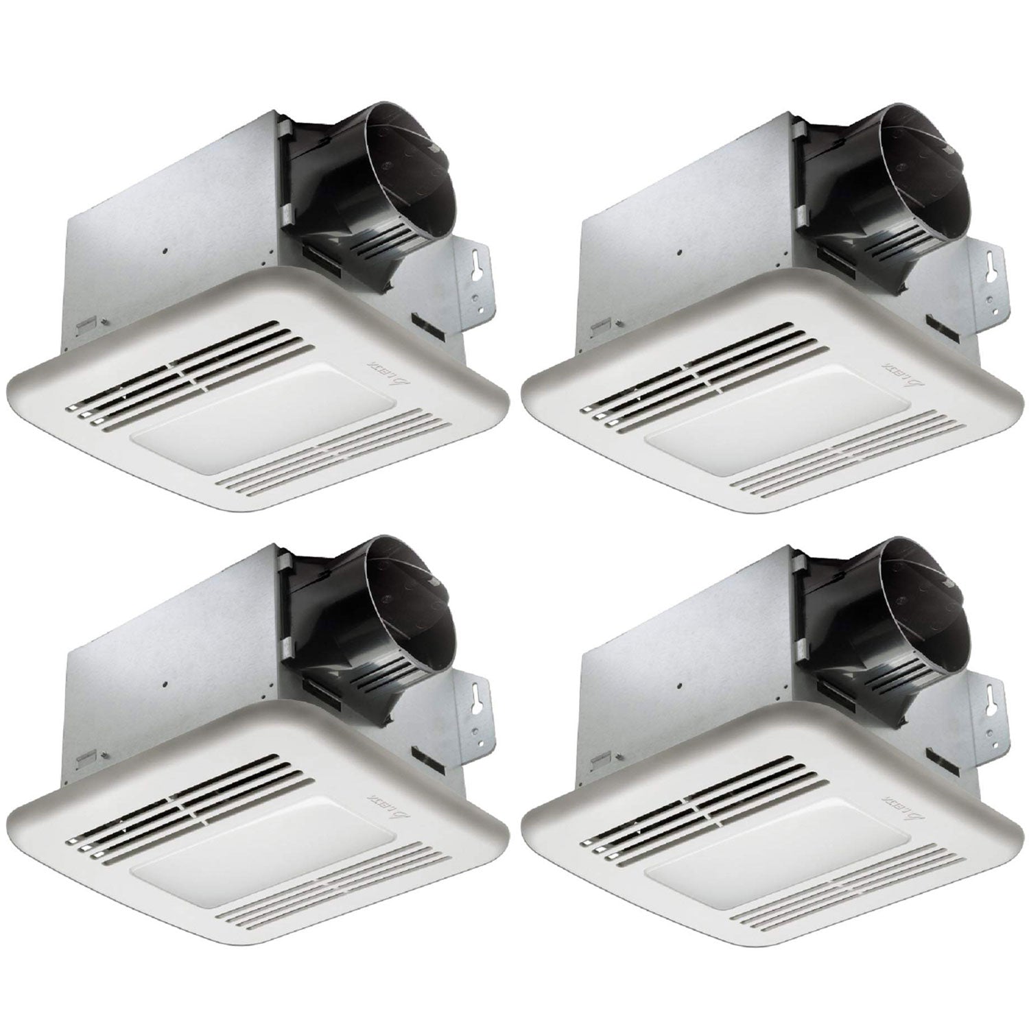 Delta Breez BreezGreenBuilder 100 CFM Bathroom Fan with LED Light (4 Pack) - VMInnovations