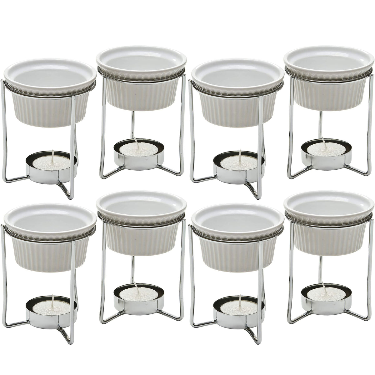 PrepWorks by Progressive 5-Ounce Ceramic Butter Warmer Home Fondue Set (4 Sets)