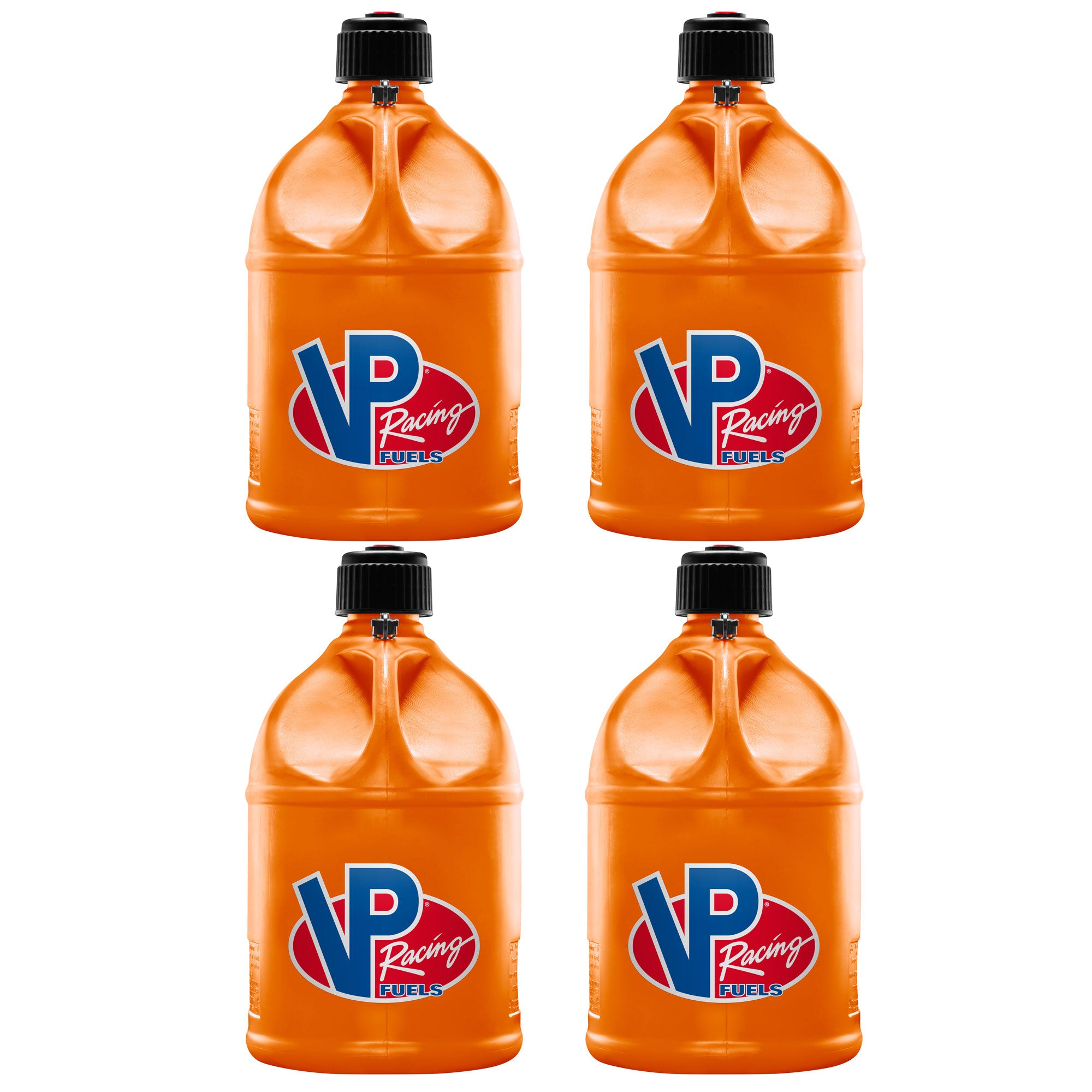 VP Racing Motorsport 5 Gallon Round Plastic Container Utility Jug Can (4 Pack)