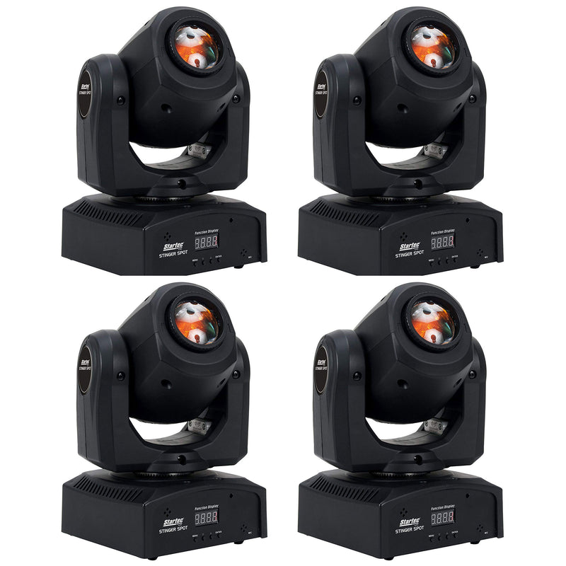 ADJ STINGER SPOT 10W LED Startec Stinger Moving Mini 7 Color Spotlight (4 Pack)