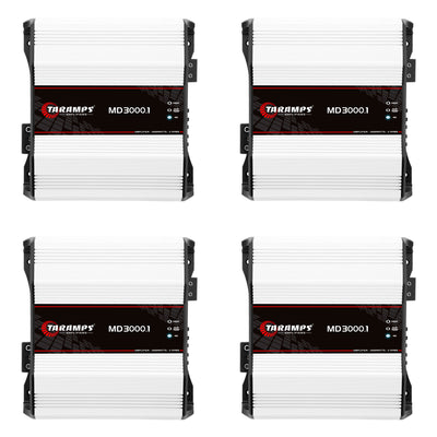 Taramps Class D MD 3000.1 2 Ohms 3000W Car Sound Systems Mono Amplifier (4 Pack)