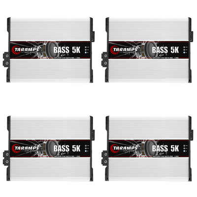 Taramps Class D BASS 5K 5000W RMS 1 Ohm Car Sound System Mono Amplifier (4 Pack)