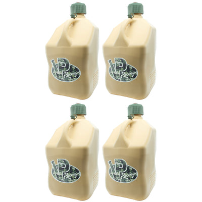 VP Racing Fuels Motorsport 5.5 Gallon Square Utility Jug, Tactical Tan (4 Pack) - VMInnovations