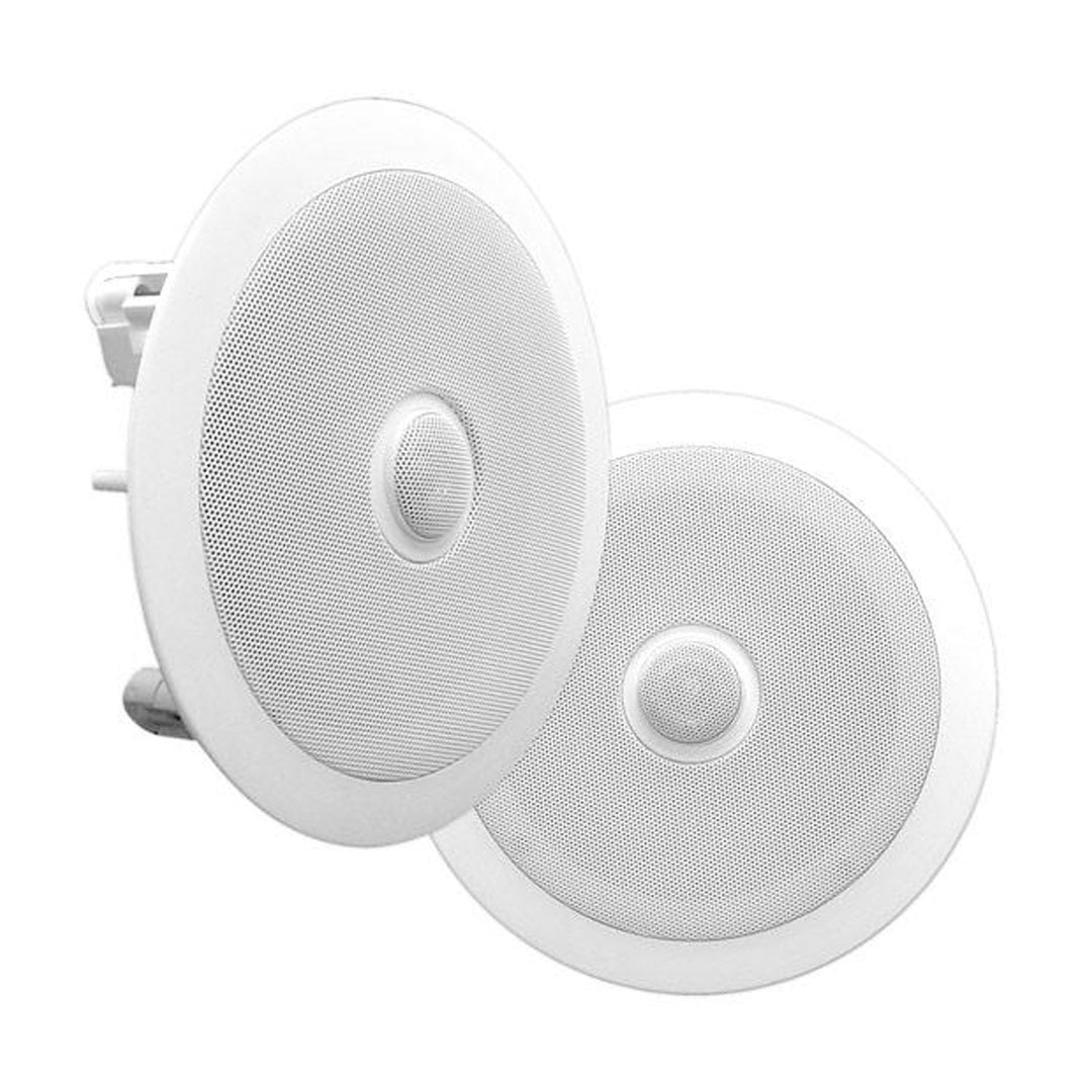 Pyle PDIC60 6.5 Inch 250 Watt 2 Way In Wall/Ceiling Home Speaker System (4 Pair)