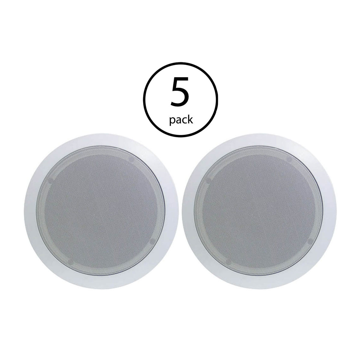Pyle 8 Inch 500W 2 Way In Wall Ceiling Home Speakers System (Pair) (5 Pack) - VMInnovations
