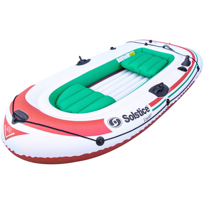 Swimline Solstice 30400 Voyager Inflatable 4 Person Fishing Leisure Boat Raft - VMInnovations