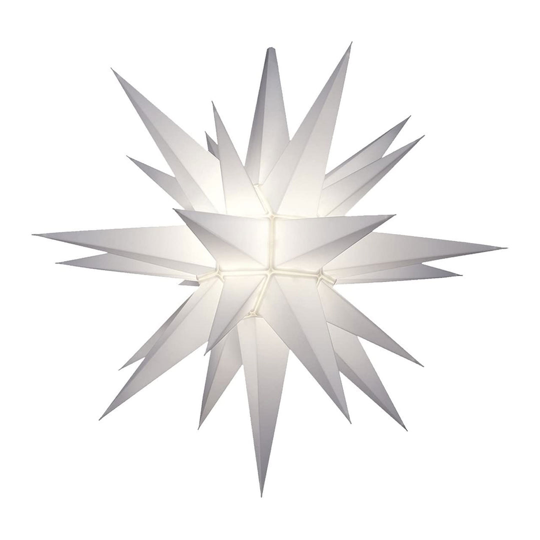 Keystone Holiday Outdoor 21" Prelit LED Christmas Holiday Star, White - VMInnovations