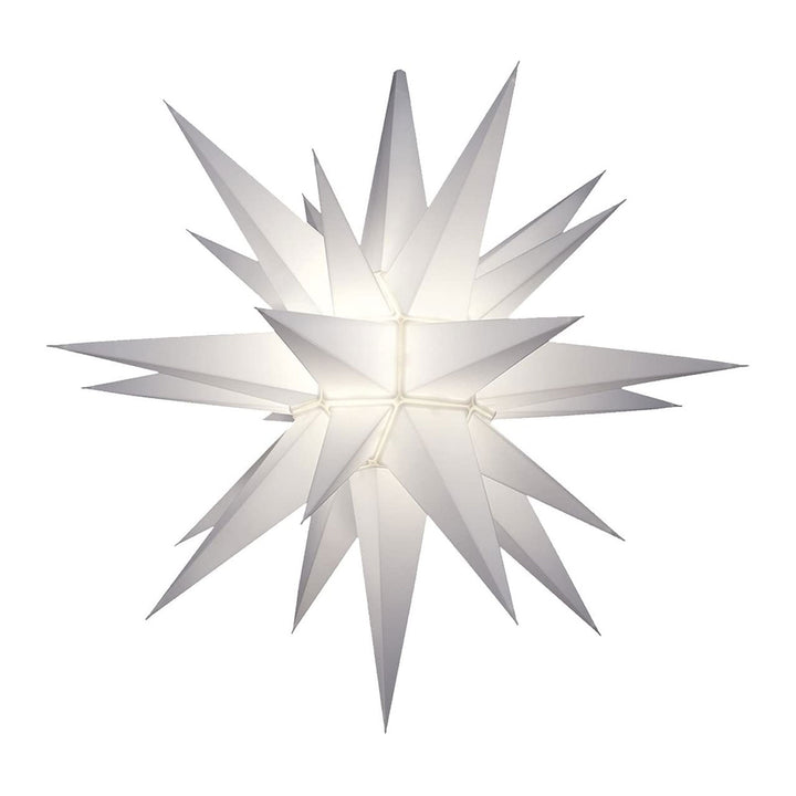 Keystone Holiday Outdoor 21" Prelit LED Christmas Holiday Star, White - VMInnovations