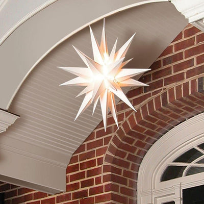 Keystone Holiday 21 Inch Prelit LED Christmas Holiday Star, White (Open Box) - VMInnovations