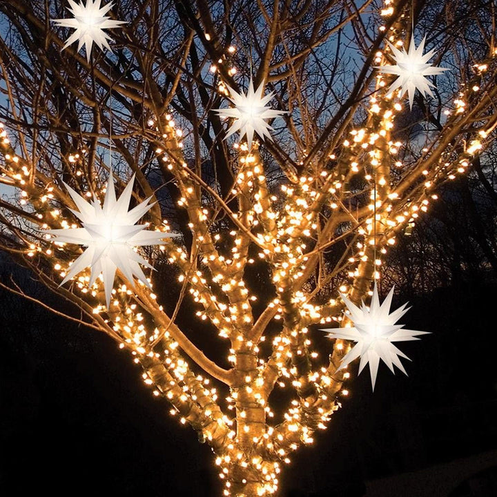 Keystone Holiday Outdoor 21" Prelit LED Christmas Holiday Star, White - VMInnovations