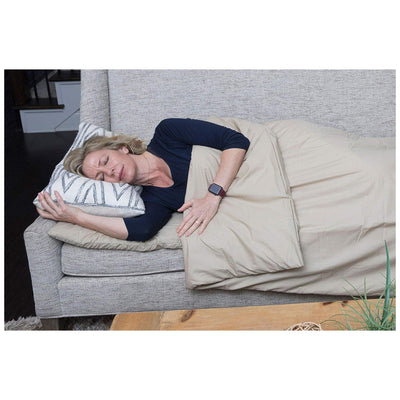 Disc-O-Bed Adult Memory Foam Sleeping Pad & Duvet, Cappuccino,Extra-Large - VMInnovations