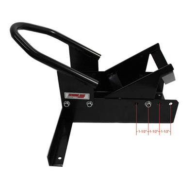 Extreme Max 5001.5010 Standard No Tip 17-21 Inch Motorcycle Wheel Chock, Black