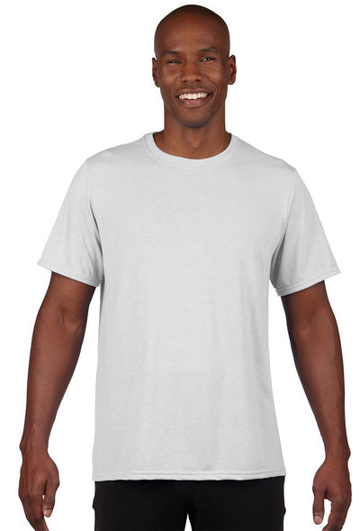 Gildan Classic Fit Mens Small Adult Performance Short Sleeve T-Shirt, White