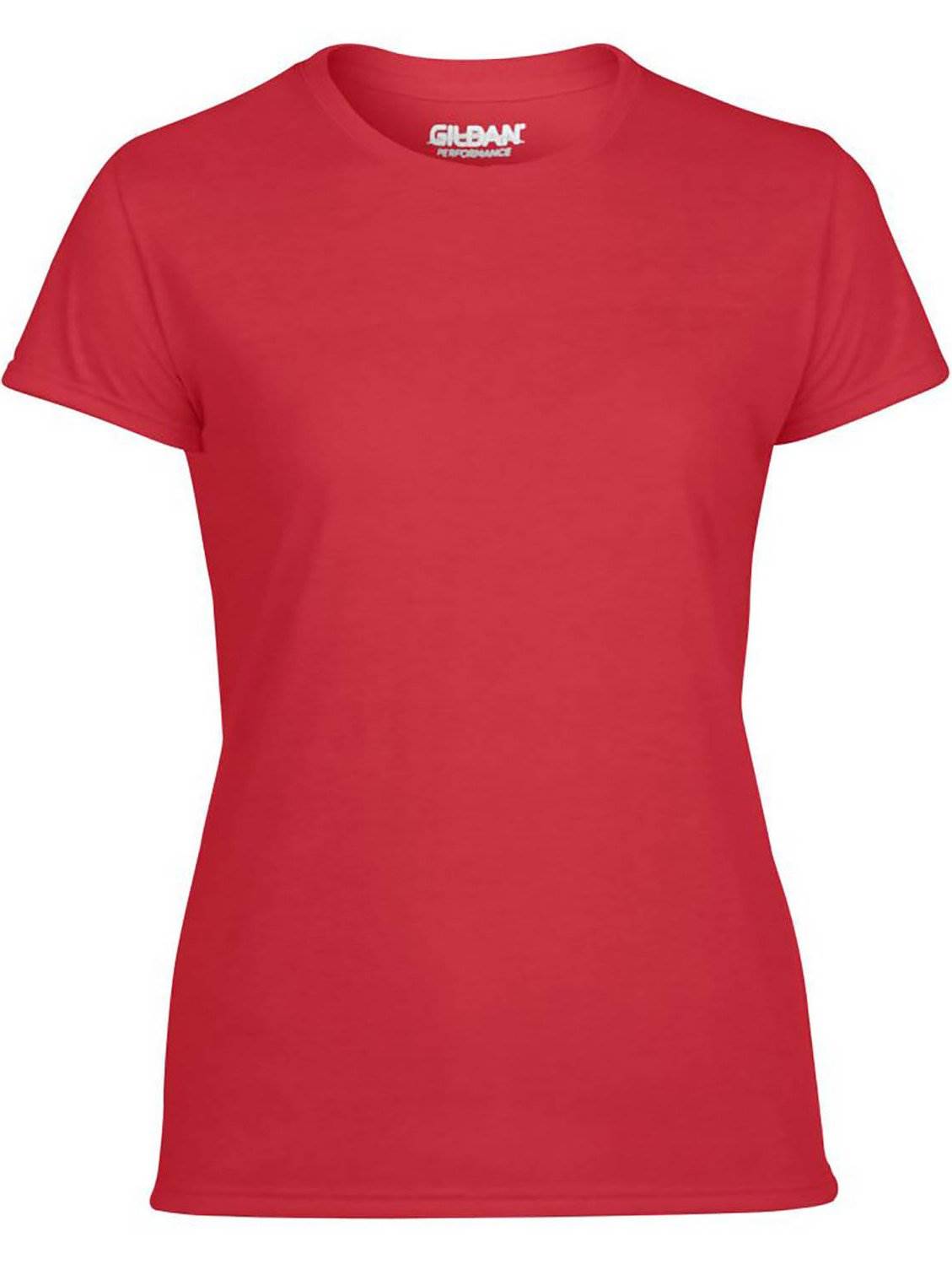 Gildan Missy Fit Womens X-Small Adult Performance Short Sleeve T-Shirt, Red - VMInnovations