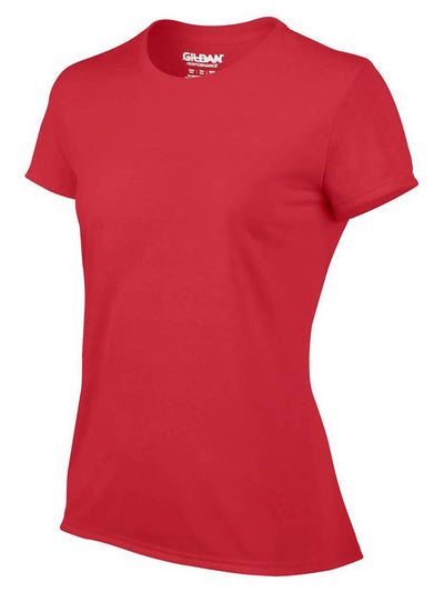 Gildan Missy Fit Womens X-Small Adult Performance Short Sleeve T-Shirt, Red - VMInnovations