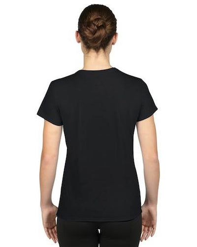 Gildan Womens Large Adult Performance Short Sleeve T-Shirt, Black (Open Box)