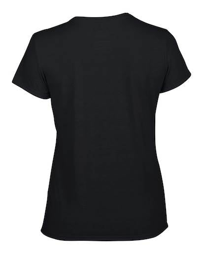 Gildan Womens Large Adult Performance Short Sleeve T-Shirt, Black (Open Box)