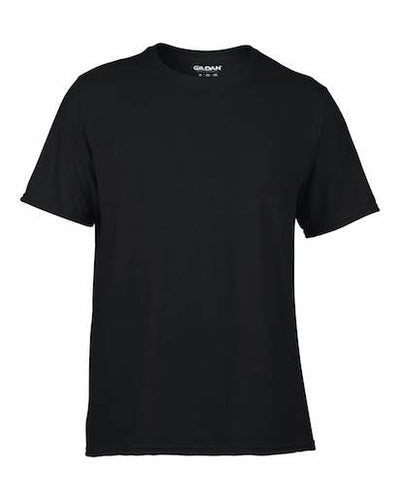 Gildan Mens X-Large Adult Performance Short Sleeve T-Shirt, Black (Open Box)