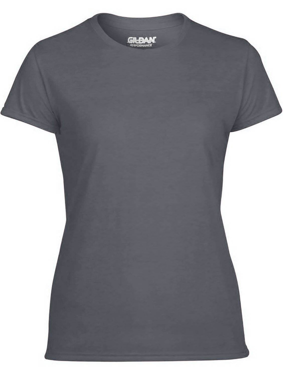 Gildan Missy Fit Womens X-Small Adult Performance Short Sleeve T-Shirt, Charcoal - VMInnovations