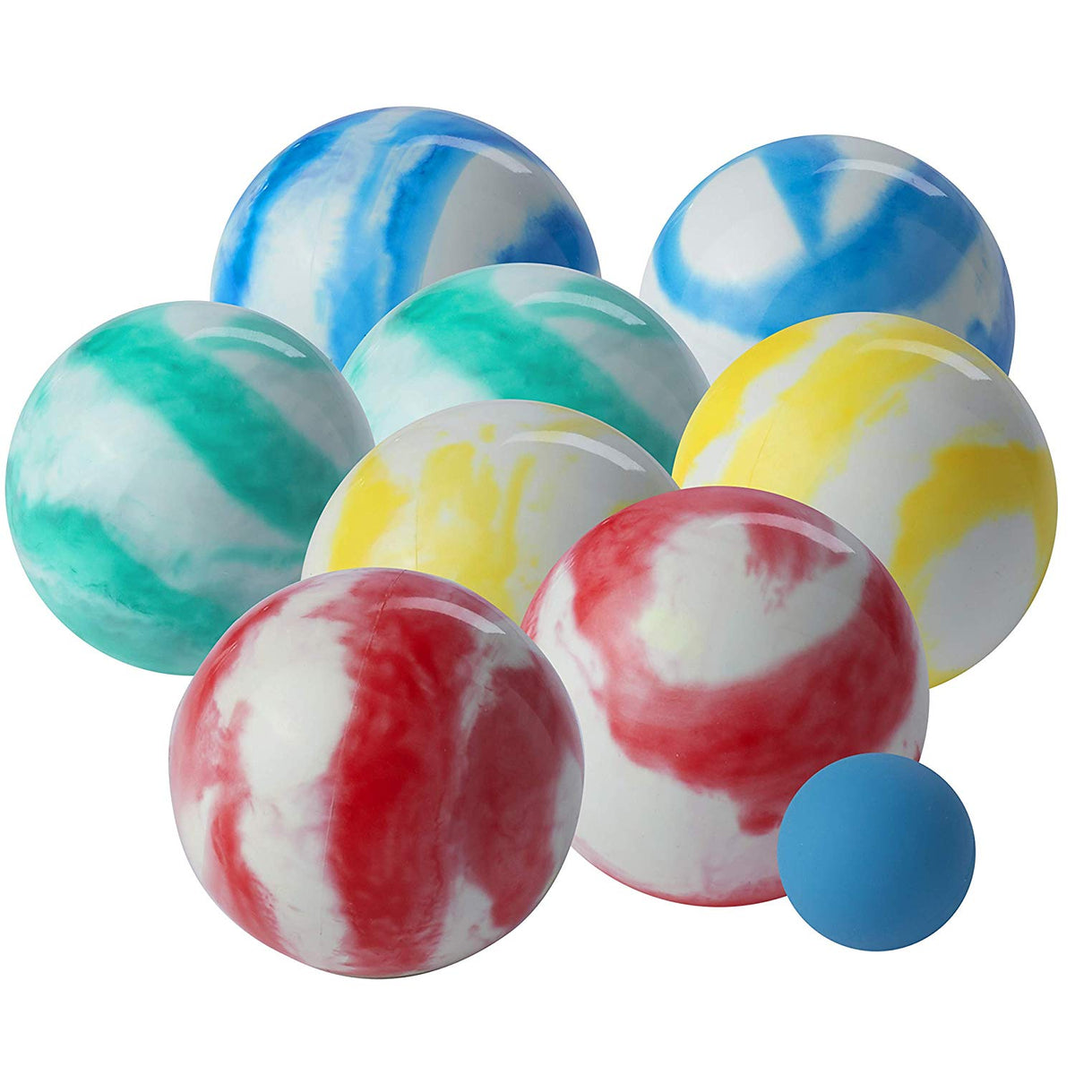 Franklin Sports 8 Ball All Weather Swirl Bocce Ball Set, Multicolor (Open Box)
