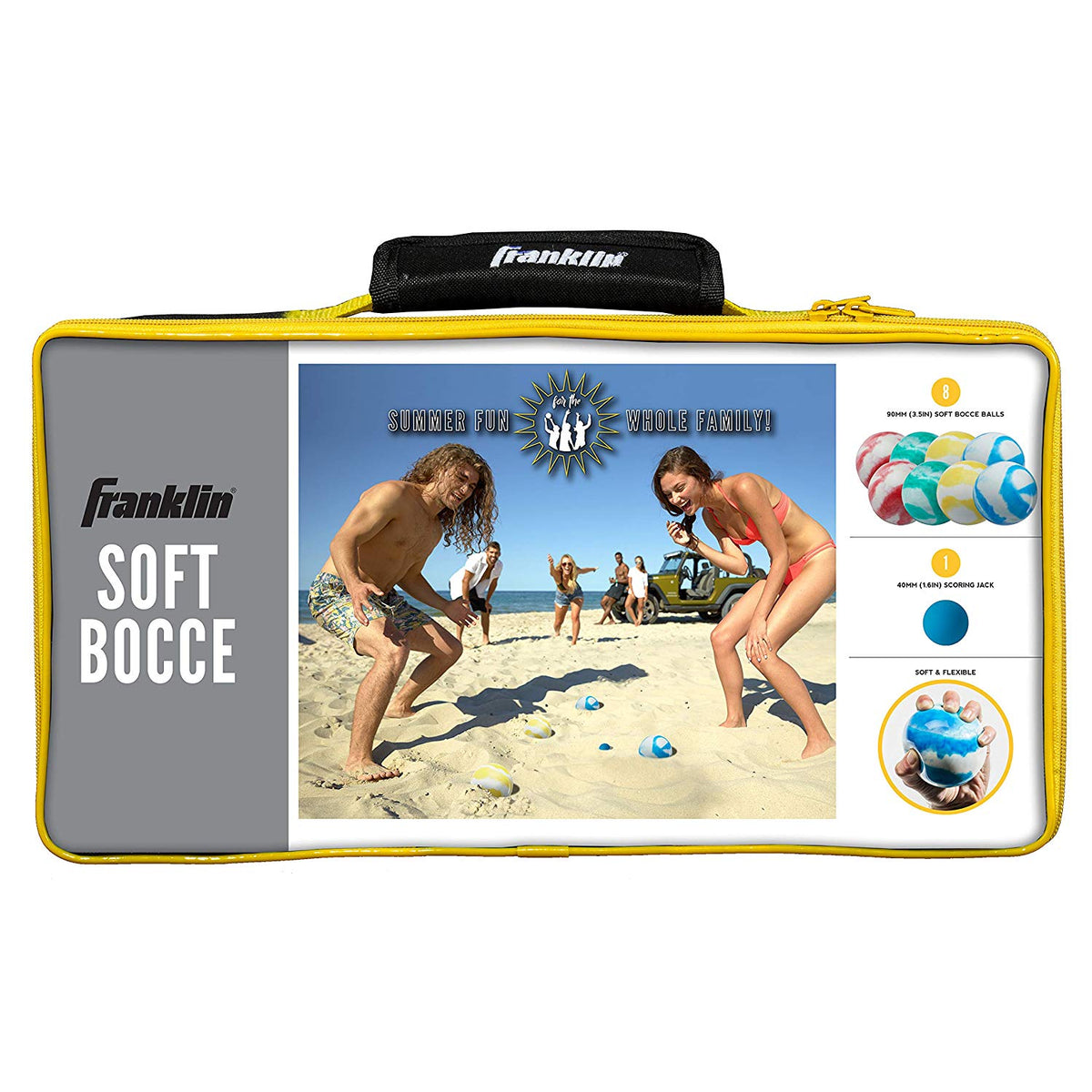 Franklin Sports 8 Ball All Weather Swirl Bocce Ball Set, Multicolor (Open Box)