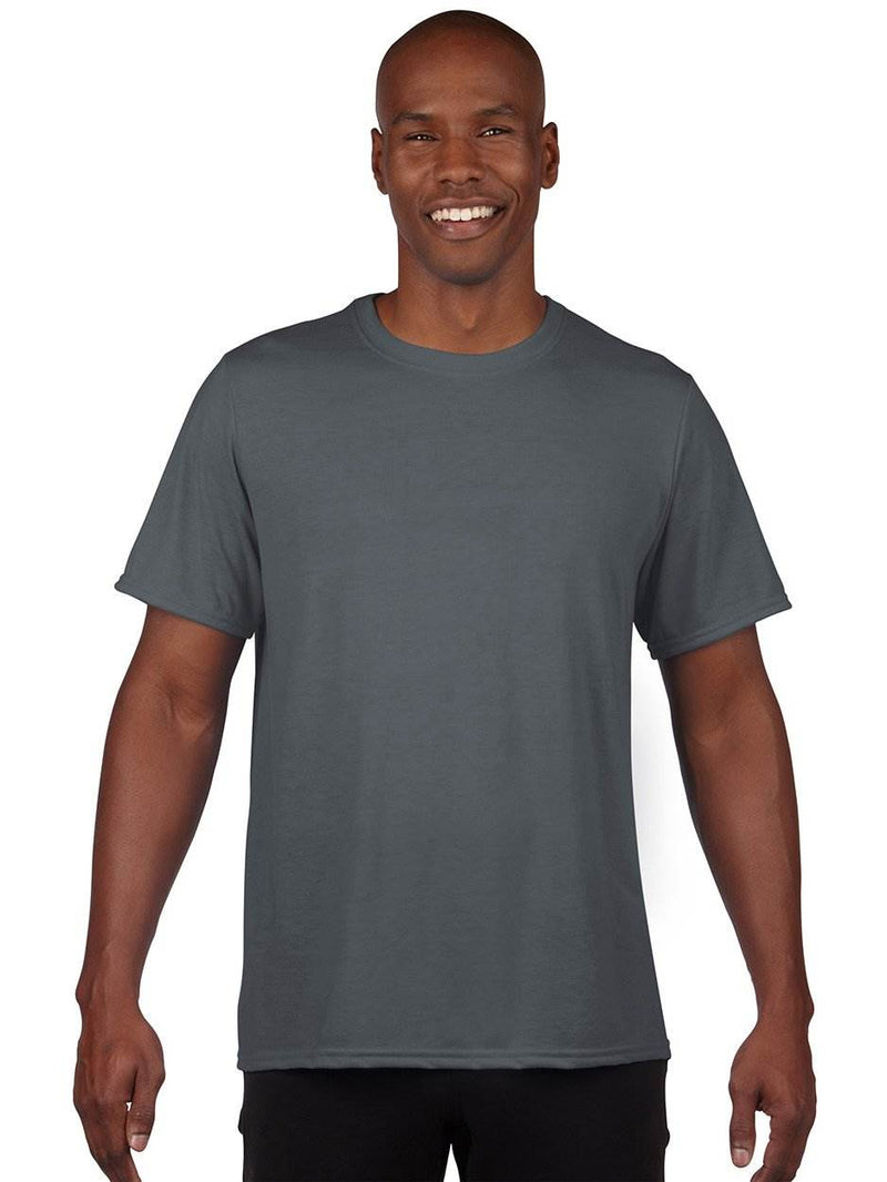 Gildan Classic Fit Mens Small Adult Performance Short Sleeve T-Shirt, Charcoal