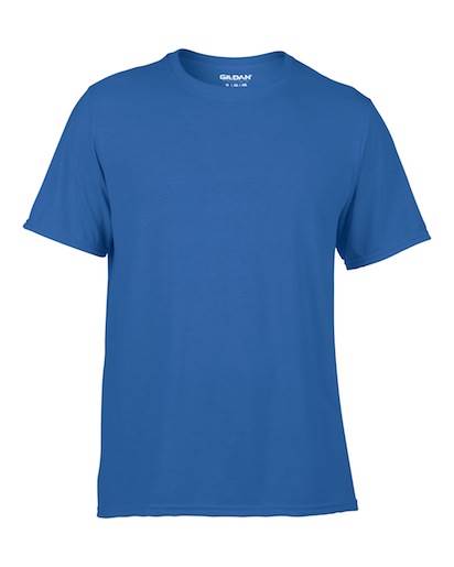 Gildan Mens Large Adult Performance Short Sleeve T-Shirt, Royal Blue (Open Box)