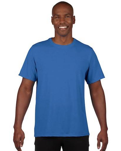 Gildan Mens Large Adult Performance Short Sleeve T-Shirt, Royal Blue (Open Box)