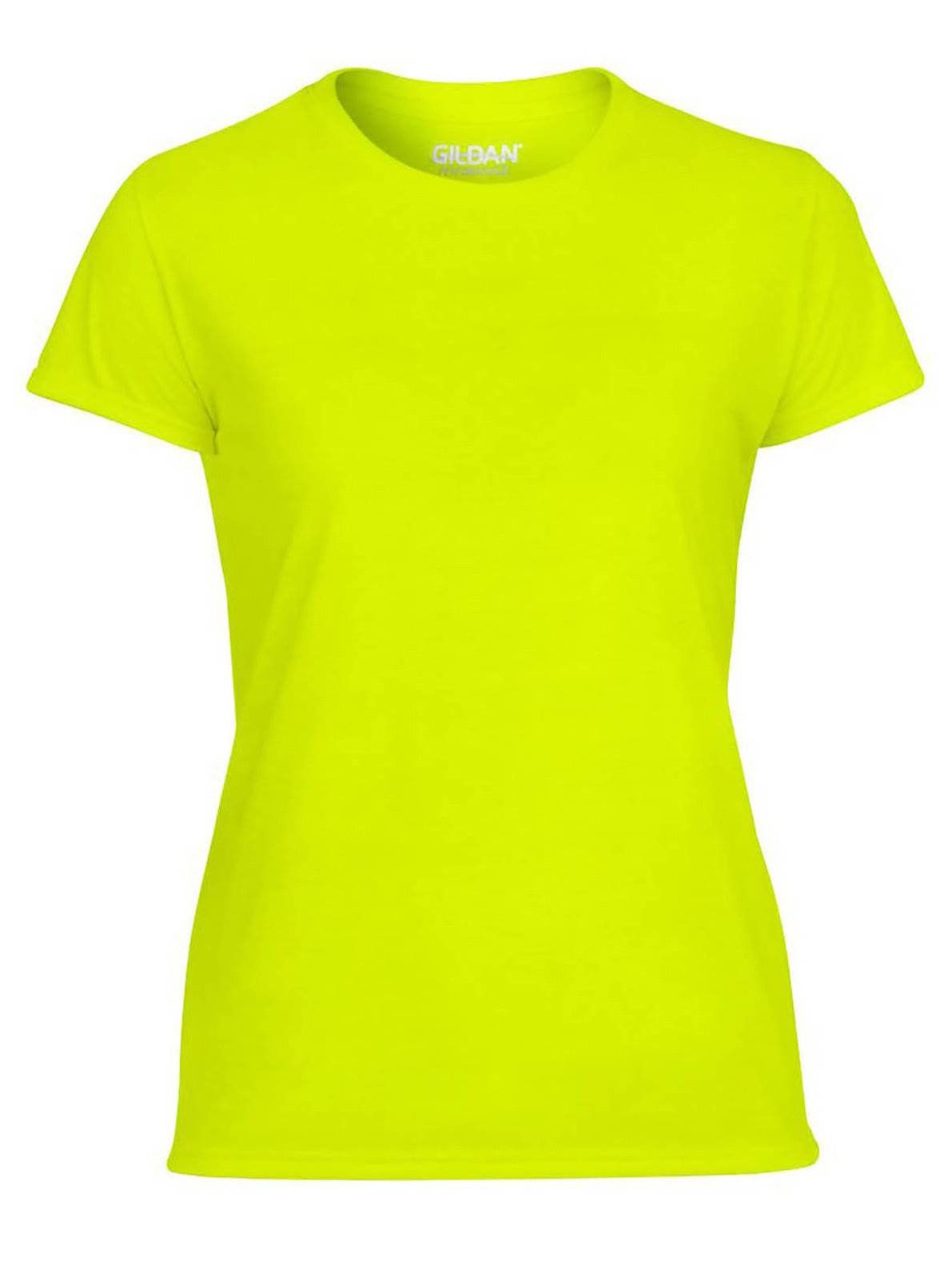 Gildan Missy Fit Womens X-Small Adult Performance Short Sleeve T-Shirt, Yellow